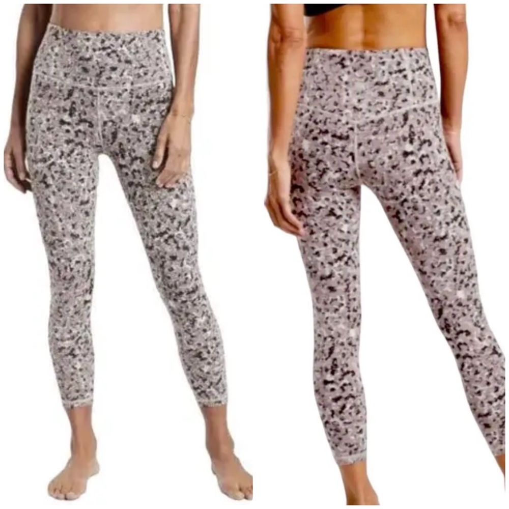 Athleta Elation Textured Tights Black and White Leggings Size XS
